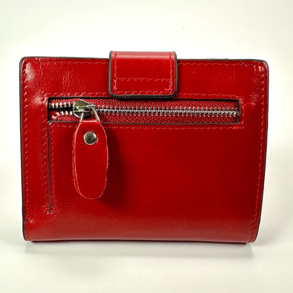 Bostanten ID Snap Zip Red Wallet - Picture 2 of 5